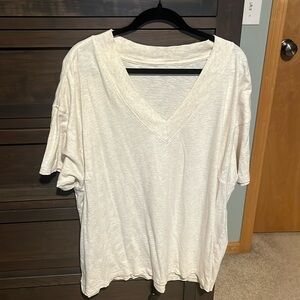 Aerie extreme v neck oversized boyfriend t shirt